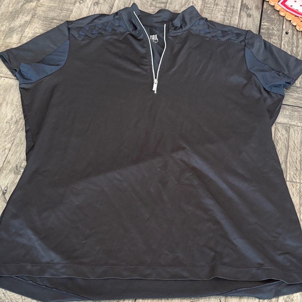 Tail Women's Black Quarter-Zip Top